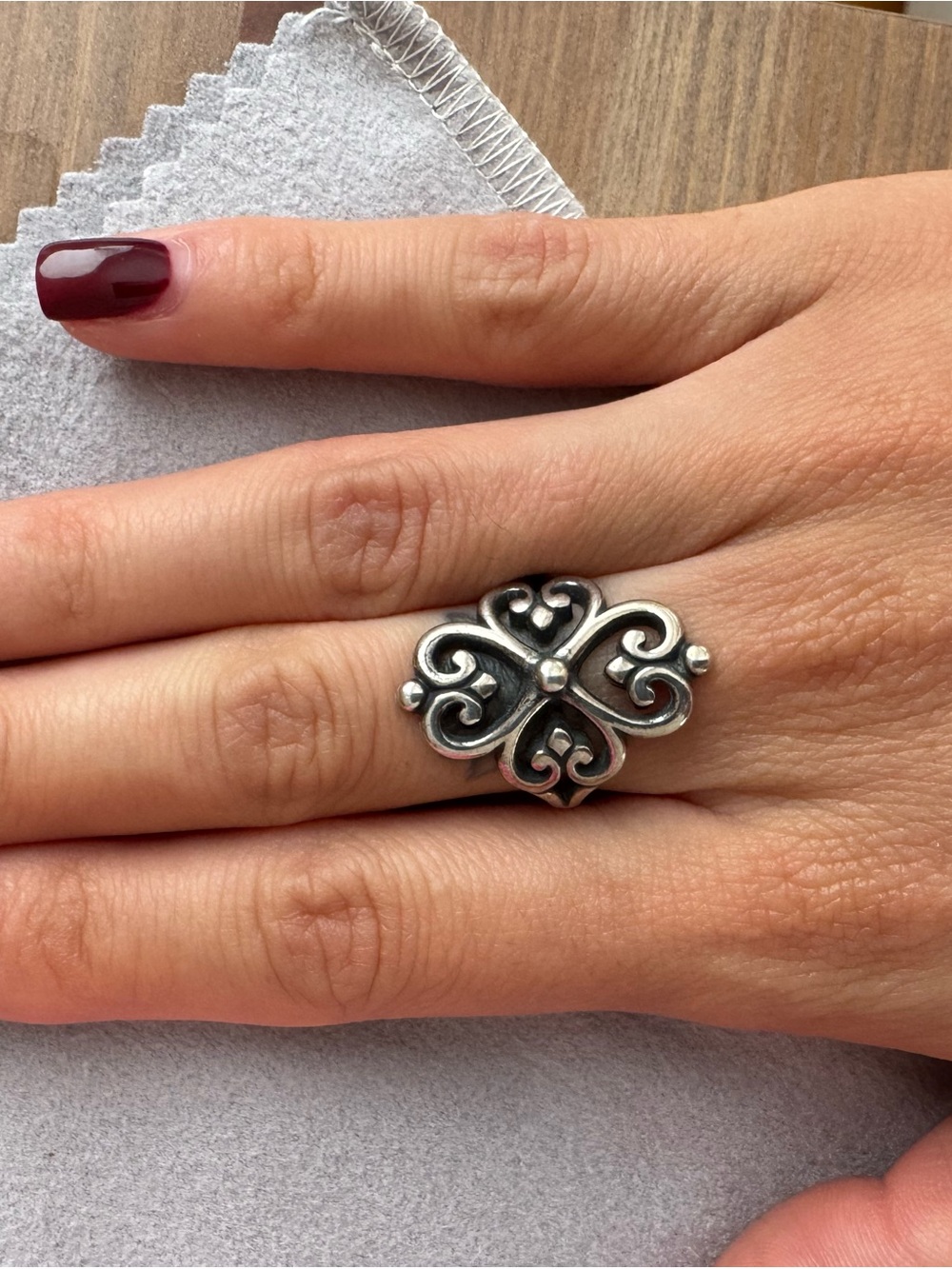 James Avery Adorned Hearts Ring
